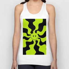 Smile - Lime Green Unisex Tank Top