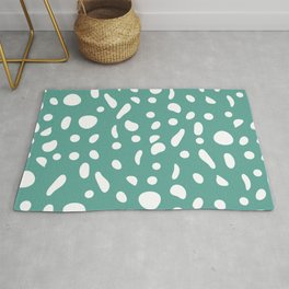 Abstract full bubbles in teal Area & Throw Rug