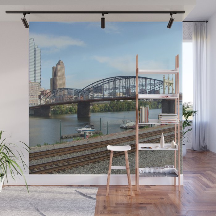 Pittsburgh Bridges Wall Mural