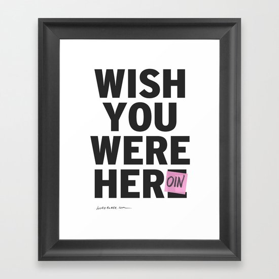 Heroin Framed Art Print