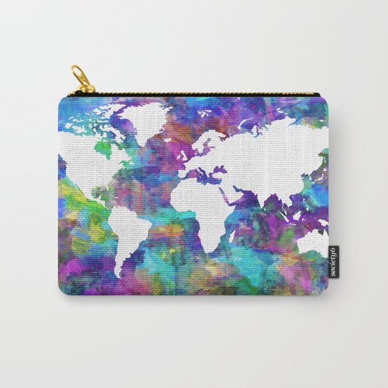 world map Carry-All Pouch