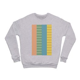 Pastel Retro Stripes Crewneck Sweatshirt