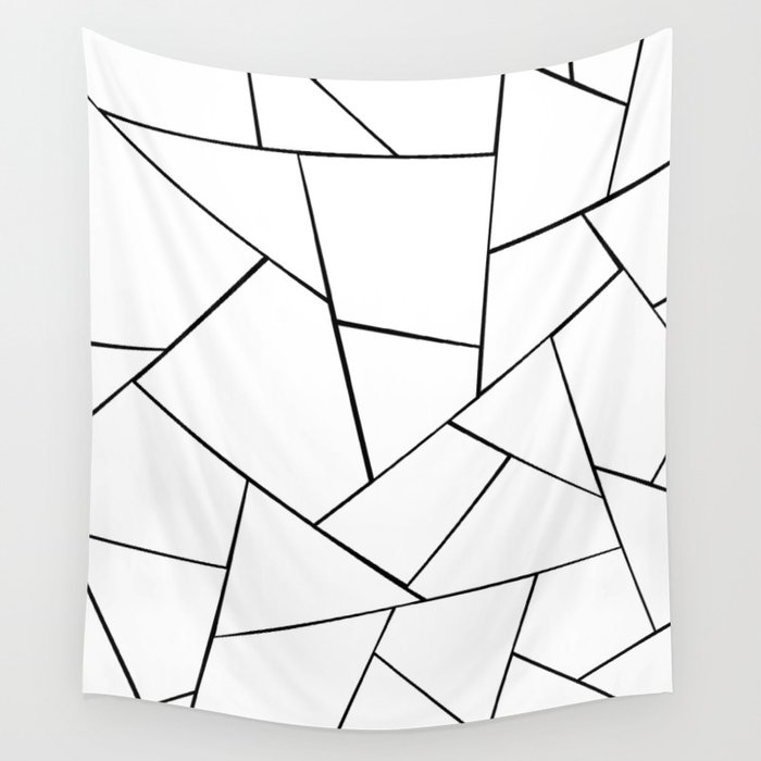 Black White Geometric Glam #1 #geo #decor #art #society6 Wall Tapestry
