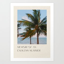 endless . summer / palm trees cxxviii / cancún, méxico Art Print