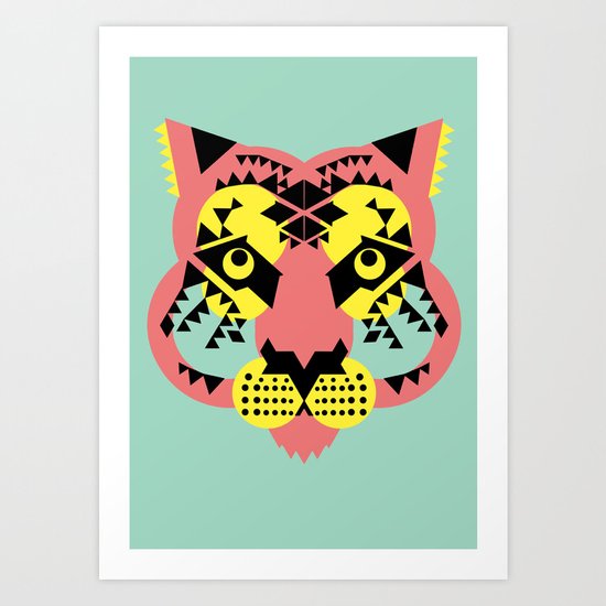 Tiger face Art Print