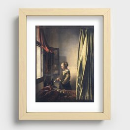 johannes vermeer Recessed Framed Print