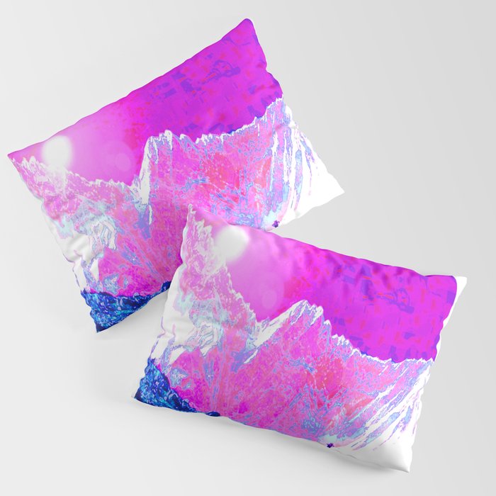 Alpenglow in Violet Pillow Sham
