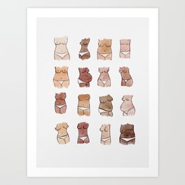 Hello, girls! // Boobs and butts Art Print