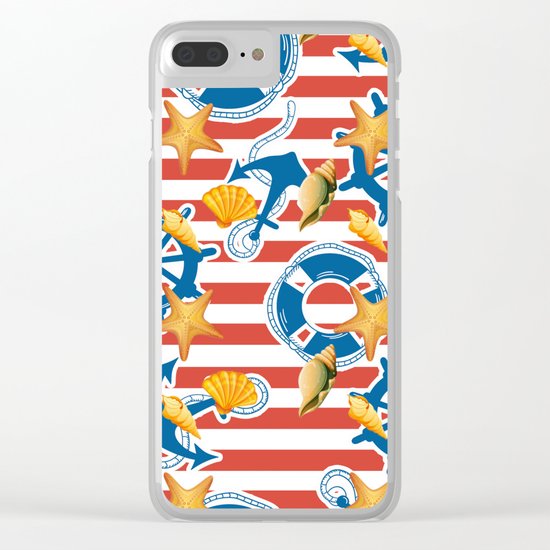 summer sea Clear iPhone Case
