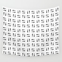 free scribble 2 black and white Wall Tapestry