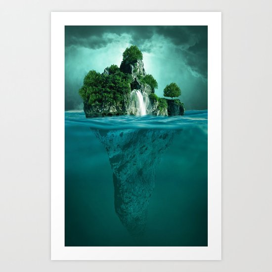 Green island 4 Art Print