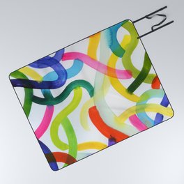 abstract waves Picnic Blanket