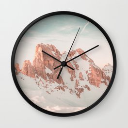 Mountains Latemar Wall Clock