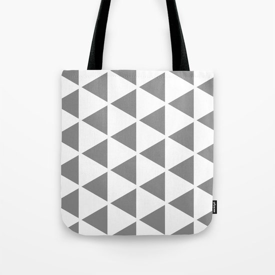 Sleyer Grey on White Pattern Tote Bag