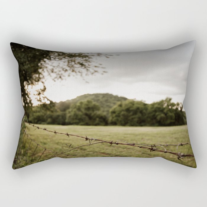 Barbed Wire Rectangular Pillow