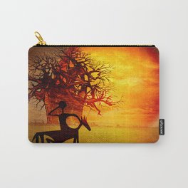 Visions of fire Carry-All Pouch | Abstract, Vector, Digital, Landscape 