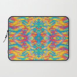 Color Madness - Ethnic Colorful Pixel Pattern Laptop Sleeve