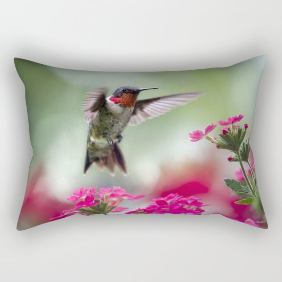 Ruby Garden Jewel Rectangular Pillow