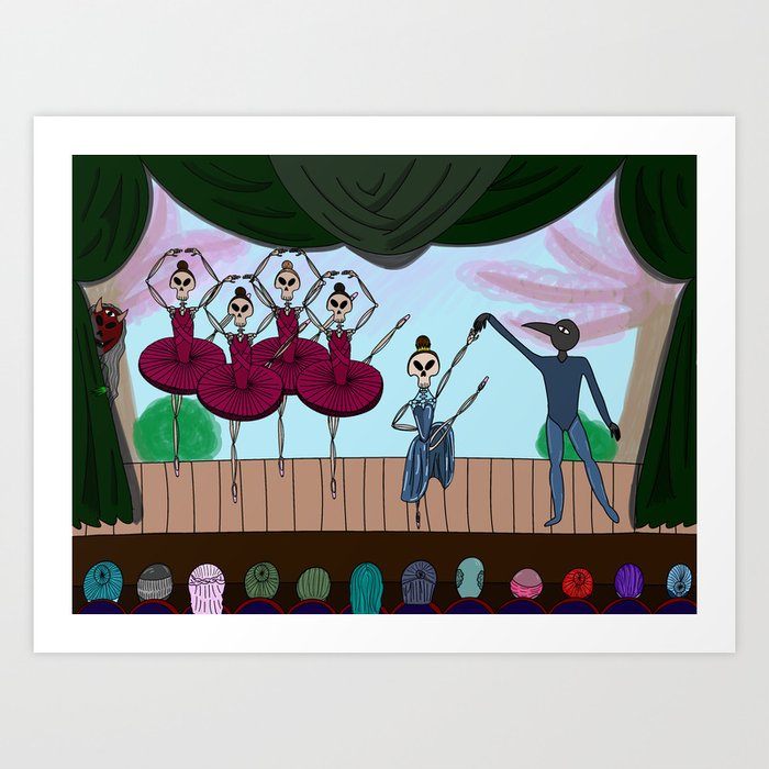 The Night Of The Ballet Art Print By Sammicrowley Society6