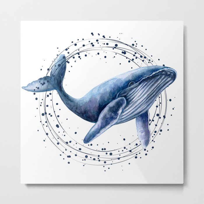 Great whale looking for empathy Metal Print