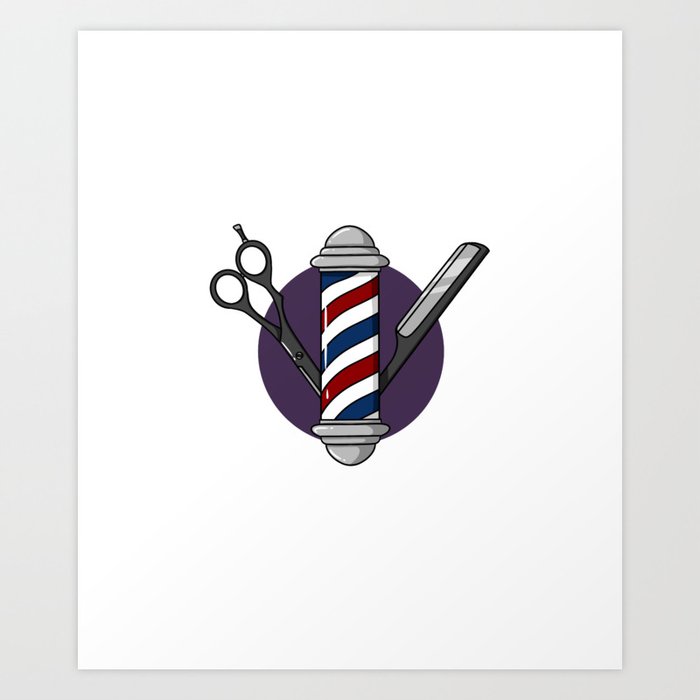 Barber Hair Stylist Hairdresser Barbershop Salon Art Print