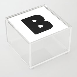 B (Black & White Letter) Acrylic Box