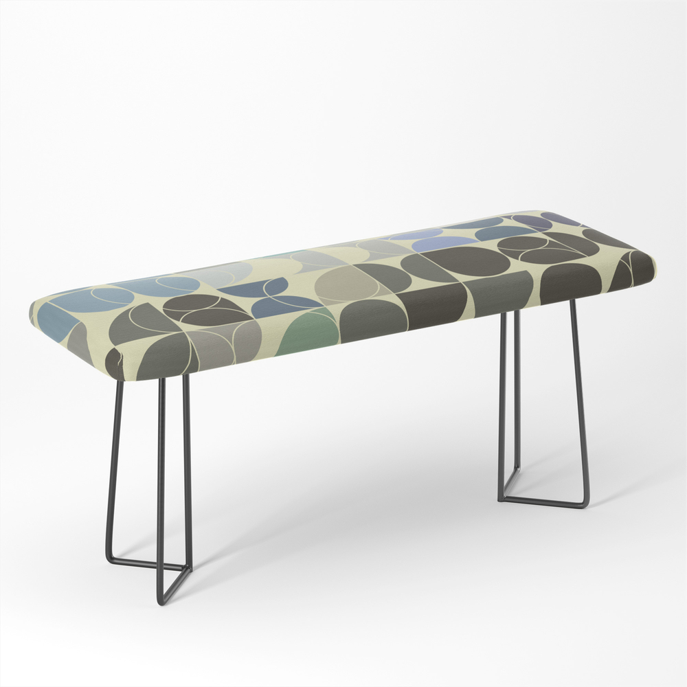 Abstract Geometric Artwork 02 Bench by milankatic