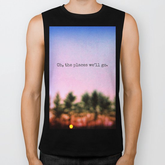 Oh, the Places We'll Go Biker Tank