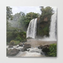 Argentina Photography - Waterfall In The Argentine Jungle Metal Print