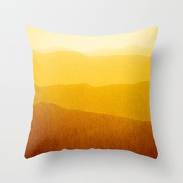 gradient landscape - sunshine edit Throw Pillow