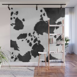 Black And White Howdy Cowhide (xii 2021) Wall Mural
