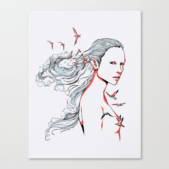 Queen of Ocean Canvas Print