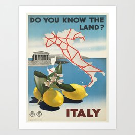 Vintage poster - Italy Art Print