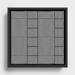 Stitch Pattern Framed Canvas