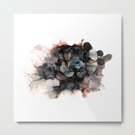 alcohol ink - pitch black 2 Metal Print | Rangerink, Dreamy, Abstract, Ink, Ethereal, Cool, Yupo, Trippy, Alcoholink, Fluidart 
