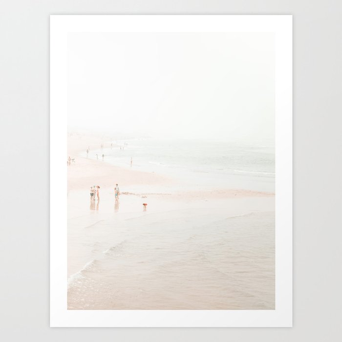 At the beach ten (part two of a diptych) - Minimal Beach - Ocean Sea photography Art Print
