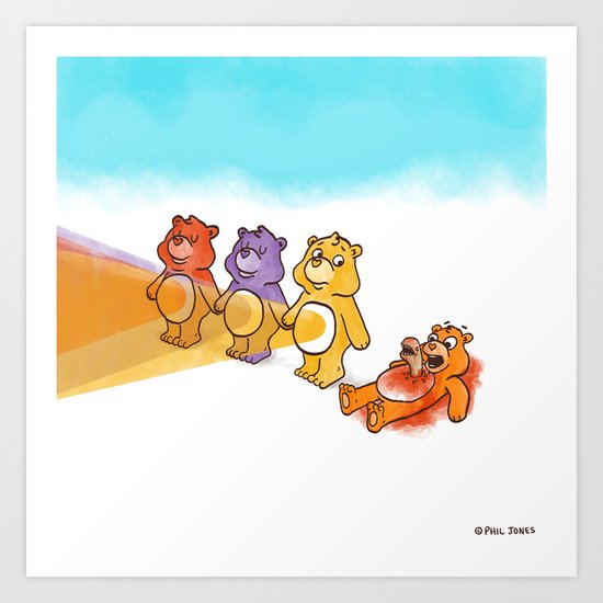 Care Bear Ahhhhh Art Print