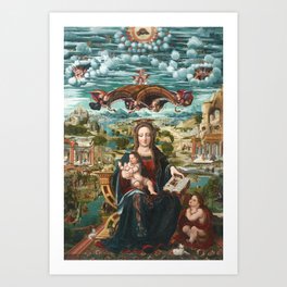 Virgin and Child with the Infant Saint John Art Print