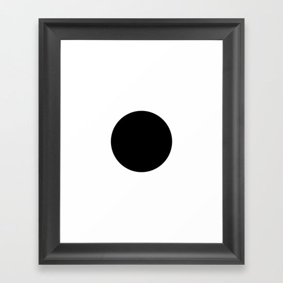 The Circle – Black Framed Art Print