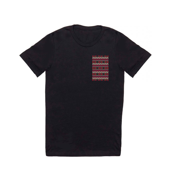 Navajo blanket pattern- red T Shirt