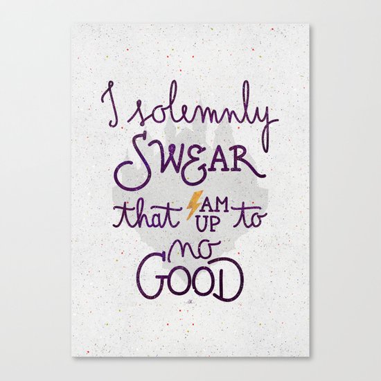I am up to no good Canvas Print