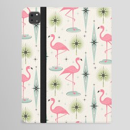 Atomic Flamingo Oasis - Larger Scale ©studioxtine iPad Folio Case