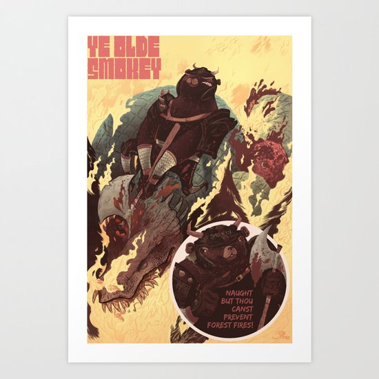 Ye Olde Smokey Art Print