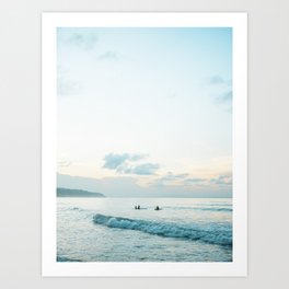 Once your board hits the water  | Surf travel photography print Art Print