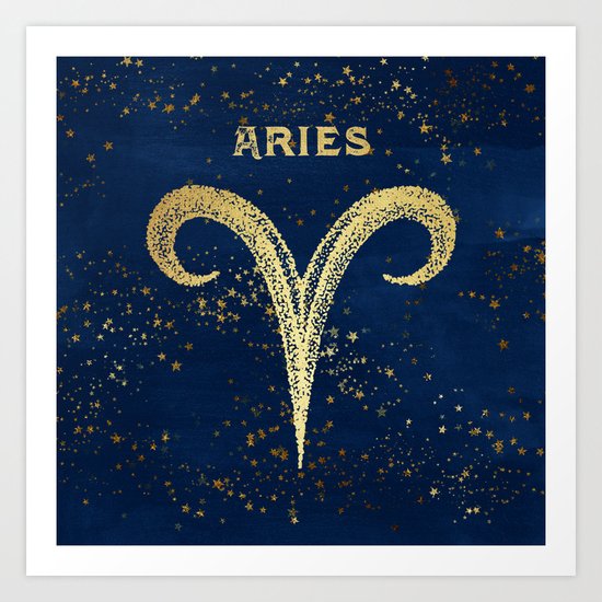Aries Zodiac Sign Art Print