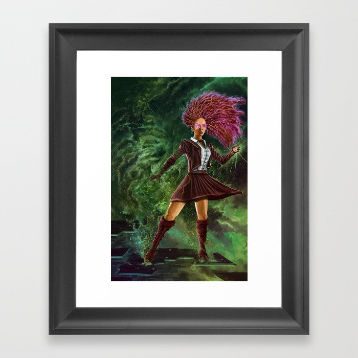 Time Witch Framed Art Print