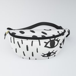 Black and white pattern modern Fanny Pack