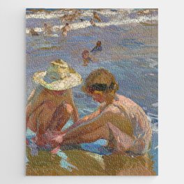 The Wounded Foot by Joaquín Sorolla y Bastida, 1909 Jigsaw Puzzle