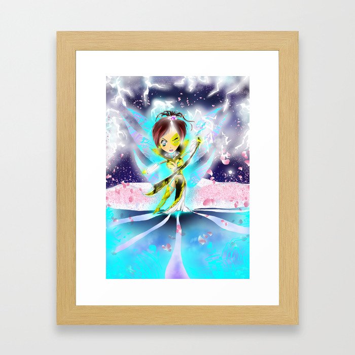 Raikou - The Onyx Sky Framed Art Print