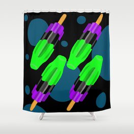 Goth Summer Popsicle Shower Curtain
